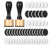 Paquete de 62 Herramientas para Mezclar Tinta: 2 Miniherramientas Aplicadoras y 60 Almohadillas Espuma Repuesto, Herramienta Pinturas Tintas