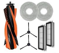 Paquete de 7 accesorios de repuesto para aspiradora Cecotec para Conga M100 Spin AI, 1 cepillo principal, 2 cepillos laterales, 2 filtros, 2 paños de fregona