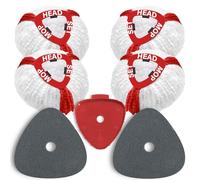 Paquete de 7 fundas de repuesto para Vileda Turbo Mop, repuesto para mopa 4 cabezales de microfibra, 2 cepillos de esponja y 1 pieza de conexión para cocina, baño y cristales