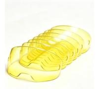 Paquete de 7 lentes frontales ámbar 0700000803, lente visible de 3.94 x 2.36 pulgadas, compatible con lentes ESAB Sentinel A50, no compatible con casco de soldadura ESAB Sentinel A60