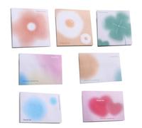 Paquete de 7 notas adhesivas extraíbles, bloc de notas para suministros de oficina y escuela, 6 x 9 cm y 8 x 8 cm, 50 hojas por bloc (estilos aleatorios)