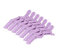 Paquete de 7 pinzas para el pelo neutras con doble bisagra para mujer, estilo profesional, uso en salones de belleza, clips de color caramelo