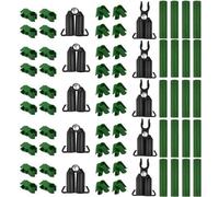 Paquete de 70 clips de conector de enrejado de plantas, ajustables para varillas de 8 mm y 16 mm, diseñados para sistemas de enrejado de jardín y patio para apoyar el crecimiento y la estabilidad de