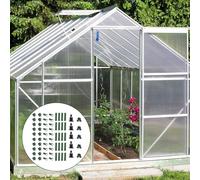 Paquete de 70 conectores de enrejado de plantas, clips de soporte ajustables para varillas de 8 mm y 16 mm, accesorios de marco de invernadero para plantas trepadoras, accesorios de jaula de verduras