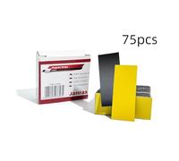 Paquete de 75 etiquetas magnéticas amarillas para nombre