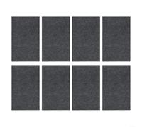 Paquete de 8 alfombrillas de fieltro para platillos de plantas, tira de riego automático capilar, forro para macetas para jardinería interior y exterior, color negro, 45 x 9 cm y 33 x 20 cm (8 piezas