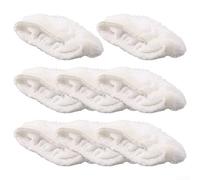 Paquete de 8 almohadillas de repuesto para mopa Bissell Steam SHOTs; almohadillas de limpieza de microfibra reutilizables con tiras de fregado
