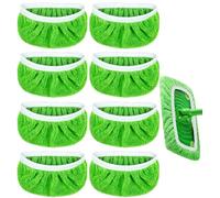 Paquete de 8 almohadillas reutilizables de microfibra compatibles con recambios Swiffer Sweeper, almohadillas húmedas lavables, repuesto para paños de barrido húmedos y secos, repuesto para limpieza