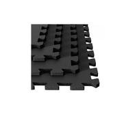 Paquete de 8 baldosas de espuma EVA - 32 pies cuadrados de acolchado entrelazado para garaje, sala de juegos o gimnasio - Tapete de entrenamiento