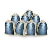 Paquete de 8 bolsas de arpillera, bolsas de arpillera pequeñas de árboles gigantes, bolsa de lavanda, pequeñas bolsas de regalo de arpillera adecuadas para fiestas y festivales, así como bolsas de