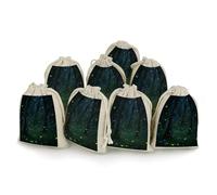 Paquete de 8 bolsas de arpillera, bolsas de arpillera pequeñas de bosque de luciérnagas, bolsa de lavanda, pequeñas bolsas de regalo de arpillera adecuadas para fiestas y festivales, así como bolsas