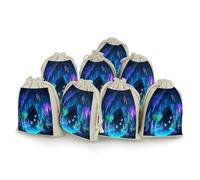 Paquete de 8 bolsas de arpillera pequeñas de arpillera, bolsa de lavanda, bolsas de regalo pequeñas de arpillera, adecuadas para fiestas y festivales, así como bolsas de regalo hechas a mano, bolsas