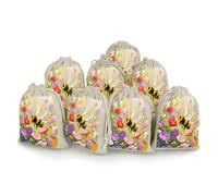 Paquete de 8 bolsas de arpillera pequeñas de arpillera, bolsa de lavanda, bolsas de regalo pequeñas de arpillera, adecuadas para fiestas y festivales, así como bolsas de regalo hechas a mano, bolsas