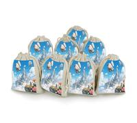 Paquete de 8 bolsas de arpillera pequeñas de arpillera, bolsa de lavanda, bolsas de regalo pequeñas de arpillera, adecuadas para fiestas y festivales, así como bolsas de regalo hechas a mano, bolsas