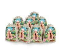 Paquete de 8 bolsas de arpillera pequeñas de arpillera, bolsa de lavanda, bolsas de regalo pequeñas de arpillera, adecuadas para fiestas y festivales, así como bolsas de regalo hechas a mano, bolsas