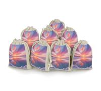 Paquete de 8 bolsas de arpillera pequeñas de arpillera, bolsa de lavanda, bolsas de regalo pequeñas de arpillera, adecuadas para fiestas y festivales, así como bolsas de regalo hechas a mano, bolsas