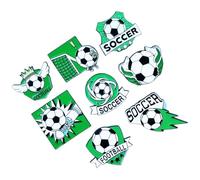 Paquete de 8 broches de aleación Zn 2026 de fútbol de fútbol esmaltados para suministros de fiesta y colecciones de fanáticos, juego de insignias de símbolo de fútbol