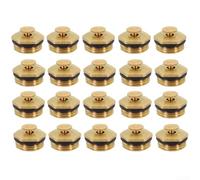 Paquete de 8 cabezales de aspersor de latón con boquilla ajustable de 360 grados, para refrigeración de techo, verduras agrícolas y riego de césped con conexión fiable de 1/2 pulgada (20 piezas)