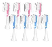 Paquete de 8 cabezales de repuesto compactos para niños compatibles con Philips Sonicare cepillo de dientes eléctrico hx6320, hx6321, hx6032/94, hx6331, hx6340, HX6330, HX6042 mini cabezales de