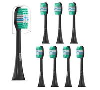 Paquete de 8 cabezales de repuesto para cepillo de dientes AquaSonic Black Series y Pro/Vibe Series/Duo Series Pro, compatible con cepillo de dientes eléctrico Aqua Sonic, cerdas Dupont con cubierta