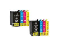 Paquete de 8 Cartuchos de Tinta compatibles para WF-7710 WF-7720 WF-7210 WF-7610 WF-3620 WF-3640 WF-7110 WF-7620