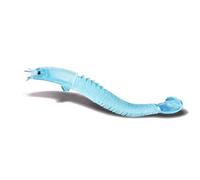 Paquete de 8 cebos Blandos biónicos: señuelos flotantes de TPE de 9,9 cm con acción hiperrealista y hundimiento Lento for atrapar Peces de Agua Dulce. Equipo de Pesca(BLU)