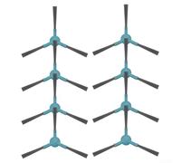 Paquete de 8 cepillos laterales de repuesto compatibles con MOVA E20 Plus, Q8 Max, para MS1 Max y para aspiradoras robot LIECTROUX M70 Pro, cerdas de nailon azul para limpieza de esquinas