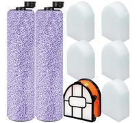 Paquete de 8 cepillos y filtros de repuesto WDB1F2 para aspiradora Shark WD101 WD201 WD100 WD200 AW201 WD200C WD201C WD101C HydroVac XL 3 en 1, comparar piezas WDB1, WDB2, WDFF1, WDFF2, WDB1F2