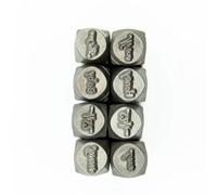 Paquete de 8 cinceles para hacer patrones de joyería, herramientas de tallado de joyas de metal, prácticos kits de cinceles para trabajar el metal, herramientas de joyería