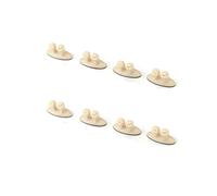 Paquete de 8 clips de cable, fuertes clips adhesivos de gestión de cables de coche 3M para oficina, hogar y vehículo, 26 x 15 mm, color beige