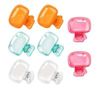 Paquete De 8 Clips Protectores Para Cepillos De Dientes, Tapas Portátiles Para Cabezales De Cepillos De Dientes, Adecuadas Para Uso Diario Y Viajes (Colores Aleatorios)