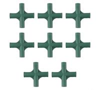 Paquete de 8 conectores de junta de marco de invernadero resistentes para tubos de 19 mm, soportes de soporte de estructura de jardín para construir un refugio estable para plantas (2#)