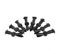 Paquete de 8 correas ajustables para plantas con hebilla de PVC para soporte flexible, árboles frutales, arbustos ornamentales, contenedores negros, herramienta de jardinería multiusos (45 x 2,5 cm)