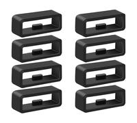 Paquete de 8 correas compatibles con Instinct 2 Solar Watch Bands, 22 mm silicona de repuesto para reloj Instinct Tactical/Solar/Tide/Esports (8 unidades, negro)