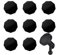 Paquete de 8 discos metálicos adhesivos de repuesto compatibles con el soporte magnético Garmin para cámara de salpicadero, almohadillas adhesivas fuertes compatibles con Garmin Mini 2, Mini 3, 45/46