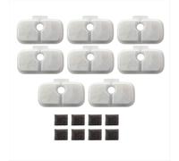 Paquete de 8 filtros de repuesto para la fuente de agua Dockstream para gatos PLWF005 PLWF115, ultra silenciosa para mascotas.