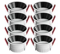Paquete de 8 focos empotrables LED Regulables de 7 W, 9 W, 15 W y 24 W, para Techo, para Sala de Estar, guardarropa, Panel Redondo de 5,08 cm, 10,16 cm y 15,24 cm, C-7 W