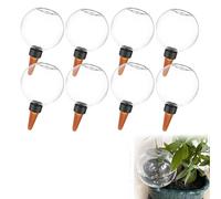 Paquete de 8 globos de riego, bombillas de riego automático para plantas, estacas de autorriego para plantas, dispensador de agua grande par
