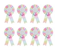 Paquete De 8 Insignias Coloridas, Insignias De Ganador, Insignias De Boda, Insignias De Graduación, Insignias Multifuncionales, Suministros Para Fiestas