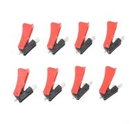 Paquete de 8 interruptores de gatillo de antorcha Mig compatibles con modelos de 15 ak, 24 kd, 36 kd, construcción de plástico y metal para un rendimiento de soldadura fiable