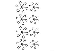 Paquete de 8 marcos plegables reutilizables para tallos de plantas, clips de soporte de jardín en 4 tamaños para cultivar vides, flores, verduras, organizadores de enrejado de plástico para mantener