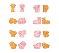 Paquete De 8 Moldes Para Galletas Calidad Alimentaria Moldes Con Forma Animal Granja Galleta Pequeña Adecuada Saludos Especiales Animales Granja