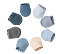 Paquete de 8 Muselina Baberos Bebe Recien Nacido con Broches Ajustables Pañuelo Babear Niños Niñas Dentición Alimentación Baberos