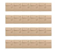 Paquete de 8 organizadores de tarjetas de gran tamaño Fundas para documentos de grueso reciclable Estética vintage Poseedores de tarjetas para saludos navideños Fotos Recuerdos de registros de
