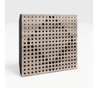 Paquete de 8 paneles acústicos pequeños "Wilds-Mini" | Panel de pared decorativo absorbente de sonido | Reducción de ruido | Absorción y difusión | 25 x 25 cm | Placas perforadas de color: [Sonoma |