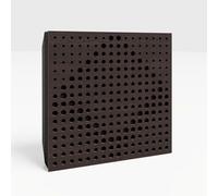 Paquete de 8 paneles acústicos pequeños "Wilds-Mini" | Panel decorativo de pared absorbente de sonido | Reducción de ruido | Absorción y difusión | 25 x 25 cm | Placas perforadas de color: [wengué |