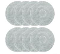 Paquete de 8 paños de repuesto para mopa Cecotec para aspiradora Conga M100 Spin AI, almohadillas de microfibra para limpieza eficiente del suelo en hogares con mascotas y niños