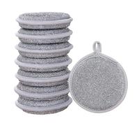 Paquete De 8 Paños Redondos para Platos, Paño De Limpieza De Doble Cara, Paño para Platos Húmedo Y Seco, Esponja De Limpieza De Cocina, Herramienta De Limpieza Multiusos