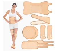 Paquete De 8 Paquetes De Aceite De Ricino Reutilizable,Castor Oil Pack Kit Reutilizable Para La DesintoxicacióN Del HíGado,de Aceite De Ricino, Envoltura Para Cuello,pantorrilla, Rodilla, Cintura, Pec