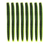 Paquete de 8 Piezas de Cebo de Gusano Suave, 10 cm/6.5 g Accesorio de Aparejos Artificial Atractivo para Pesca (#1)